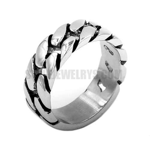 Stainless Steel Spinner Chain Ring Vintage Gothic Tribal Biker Ring SWR0724 - Click Image to Close